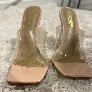 Transparent Nude Heels by Fashion Nova